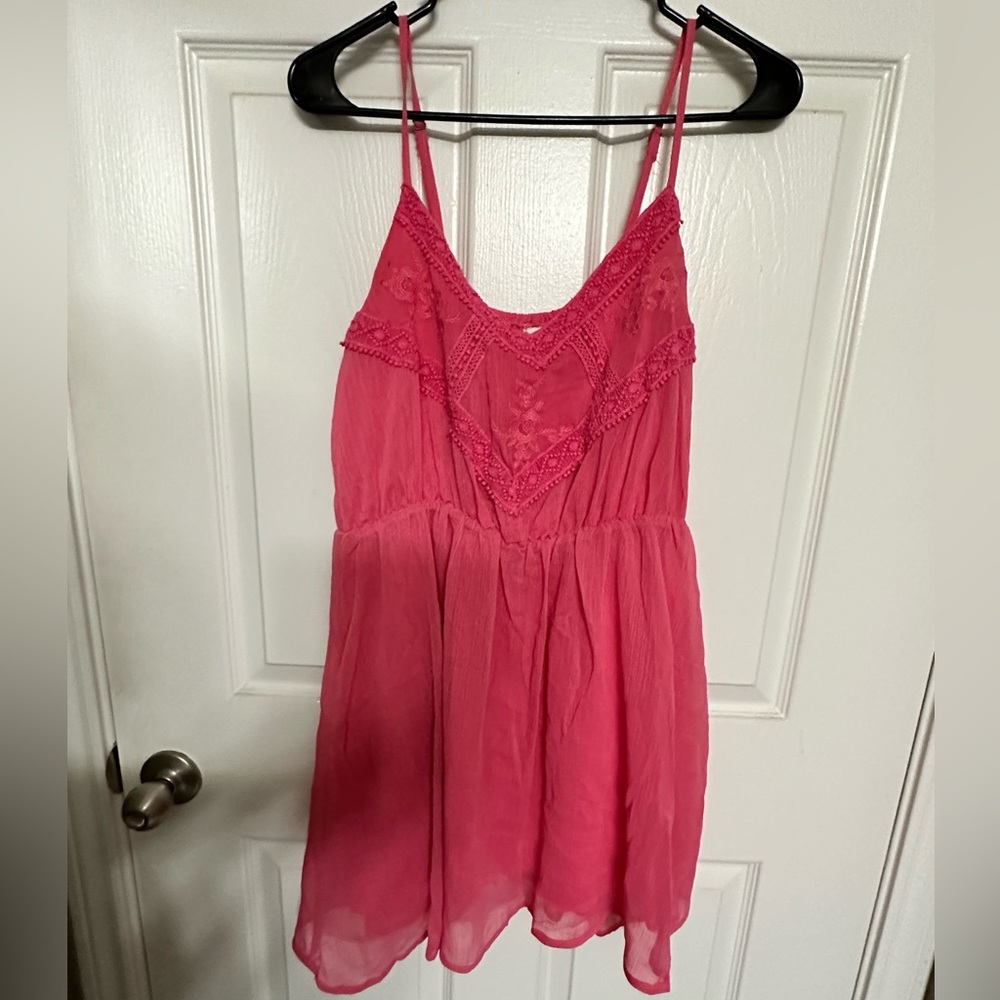 NWT Blue Rain Pink Mini Sundress Size Small Juniors